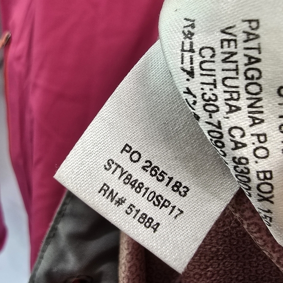 Patagonia Rain Jacket Womens XS Pink Shell Waterproof H2NO Pit Zips Rainshadow - Picture 7 of 16